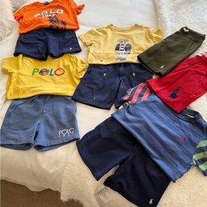 Polo by Ralph Lauren Kids Assorted Color Graphic Tee & Shorts Mix